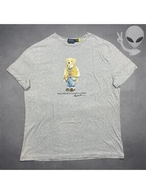 Polo Ralph Lauren Classic Fit Shirt Large Grey Polo Bear